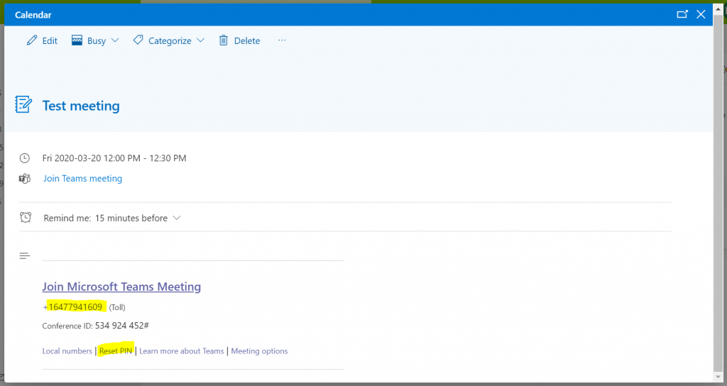 Microsoft Teams Audio Conferencing EASI