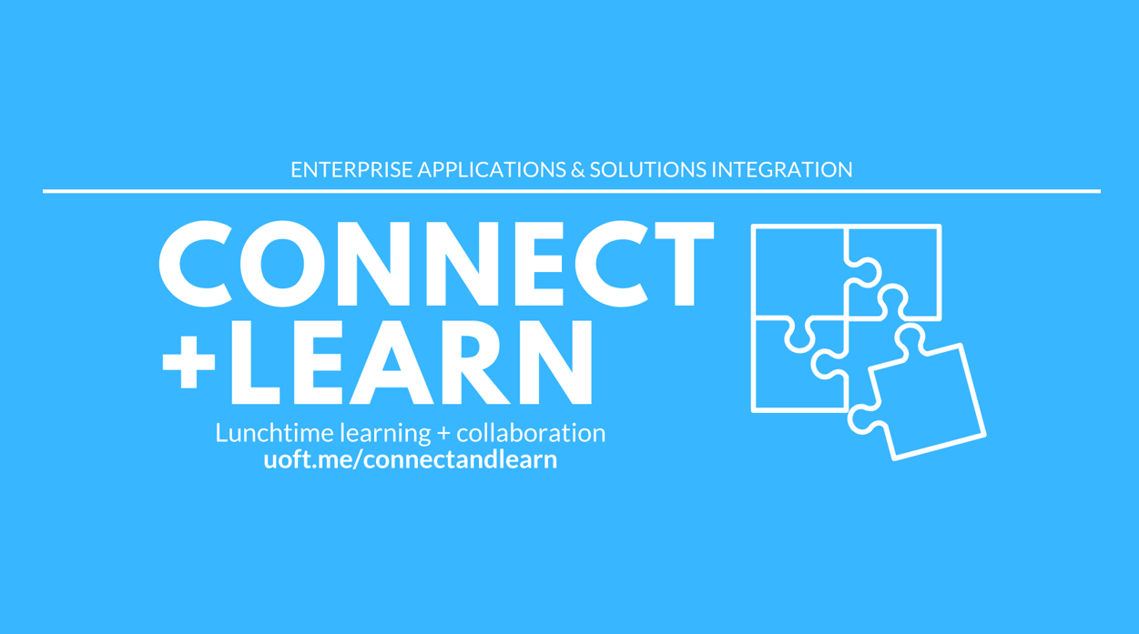 Connect and Learn banner with puzzle pieces