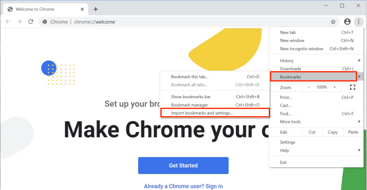 Import Chrome Bookmarks EASI