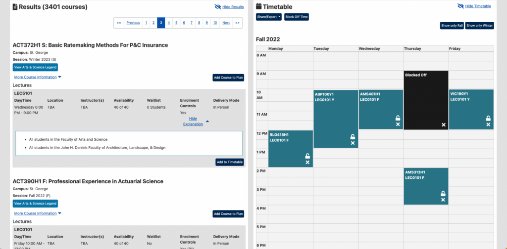 Planning for the future: U of T launches new student timetable builder ...