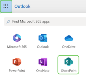 SharePoint app launcher