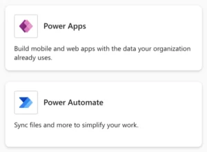 Powel Platform Apps from M365 app launcher