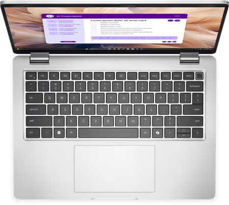 Laptop showing keyboard and screen